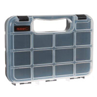 Stalwart Portable Storage Case with Secure Locks and 14 Small Compartments for Hardware, Screws by Stalwart