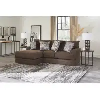 Latitude Run® 2 - Piece Upholstered Sectional with Comfort Coil Seating and 6 Included Accent Pillows