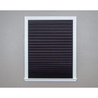 Symple Stuff No Tools Black-out Pleated Paper Temporary Blinds Black. (1 Pc)