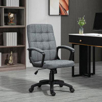 Red Barrel Studio Red Barrel Studio Fabric Office Chair, Computer Desk Chair, Swivel Task Chair With Arms, Adjustable He