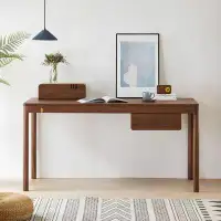 Recon Furniture 51.18"Black walnut Modern Desk