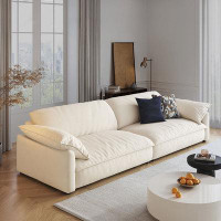 Crafts Design Trade 102.36" CreamyWhite 100% Polyester Modular Sofa