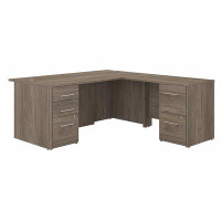 Laurel Foundry Modern Farmhouse Huckins Office 500 72W L Shaped Executive Desk With Drawers