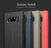 Galaxy Note 8 Litchi Stria Leather Pattern  Case