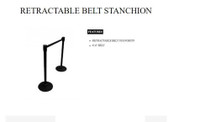 Retractable belt stanchion, security belt, Ceinture retractable, ceinture de sécurité