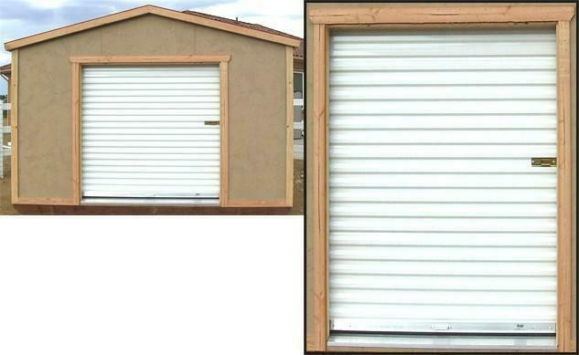 NEW IN STOCK! Brand new white 5' x 7' roll up door great for shed or garage! dans Portes de garage et ouvre-portes  à North Bay