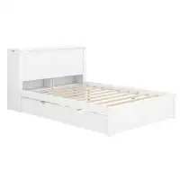 Latitude Run® Alvaretta Full Size Storage Platform Bed With Pull Out Shelves And Twin Size Trundle