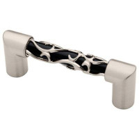 D. Lawless Hardware (25-Pack) 3" Crystal Lace Bar Pull Satin Nickel & Black