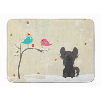 The Holiday Aisle® Silloth Christmas Chinese Crested Memory Foam Bath Rug