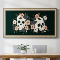 Trinx Skull & Snake Collection D Premium Framed Canvas- Ready To Hang