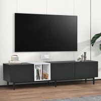 Latitude Run® Modern TV Stand For 80’’ TV With 3 Doors