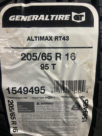 4 Brand New General Altimax RT43   205/65R16  $50 REBATE!! *** WallToWallTires.com ***