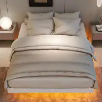 Mercer41 Floating Bed with LED Lights Underneath