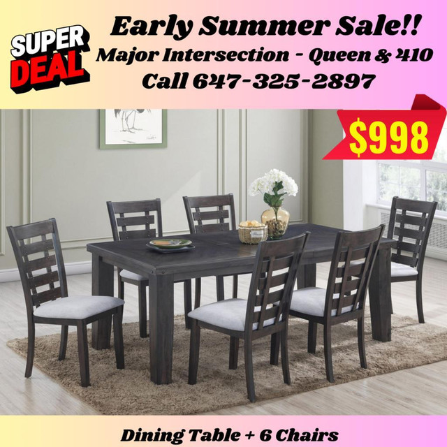 Lowest Prices in GTA! Wooden Dining Table Sets! in Dining Tables & Sets in Toronto (GTA)