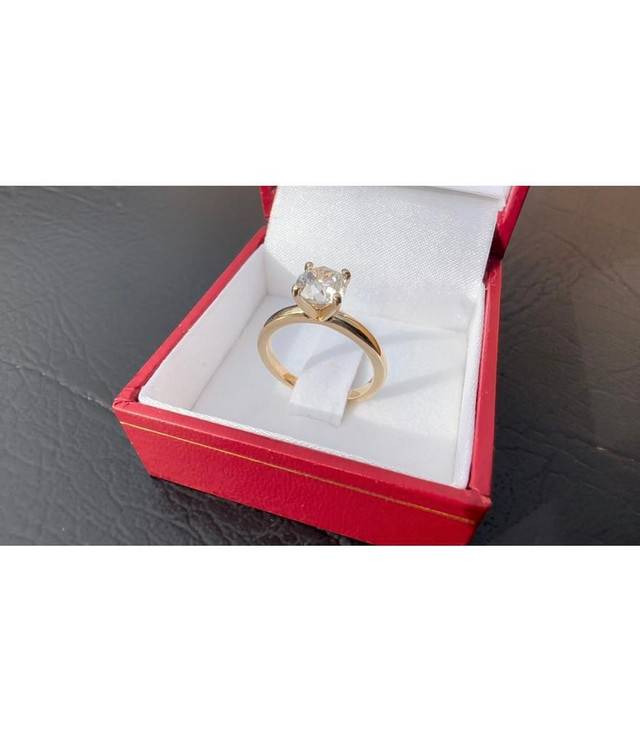 #467 - 14k Yellow Gold, 1.00 Carat Solitaire Engagement Ring, Size 4 3/4 in Jewellery & Watches - Image 2