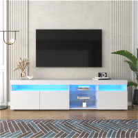 Ivy Bronx TV Stands for TVs up to 80", LED Light Entertainment Centre