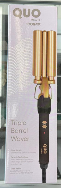Triple Barrel Waver Quo Beauty  Triple Barrel Waver - BRAND NEW SEALED @MAAS_WIRELESS