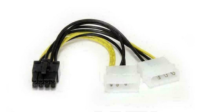 StarTech 6in LP4 to 8 Pin PCI Express Video Card Power Cable Adapter - LP4PCIEX8ADP in Cables & Connectors in West Island