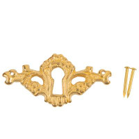 UNIQANTIQ HARDWARE SUPPLY Decorative Cast Brass Keyhole Cover