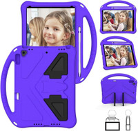 iPad 7/8/9 10.9-inch 2019/2020/2021 Kids Case PURPLE Eva Shockproof Lightweight Stand Tablet Cover