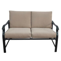 Canora Grey Gliding Metal Bench With Cushions