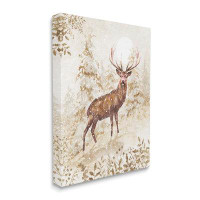 Stupell Industries Stupell Industries Elk Snow Covered Forest Canvas Wall Art By Pip Wilson