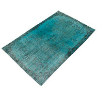 Isabelline One-of-a-Kind Olag Hand-Knotted 2000S 6'2" X 9'5" Wool Area Rug in Green