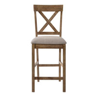 Gracie Oaks Forster Counter Height Stools With Cross Back