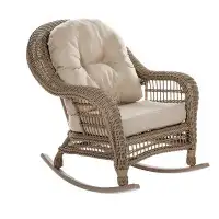 August Grove Garden Patio Rocking Chair with Cushions