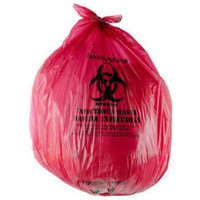 Red Isolation Infectious Waste Bag/Biohazard Bag 100/CASE *RESTAURANT EQUIPMENT PARTS SMALLWARES HOODS AND MORE*