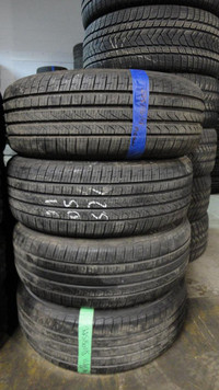 225 50 18 2 Pirelli RF Cinturato P7 Used A/S Tires With 95% Tread Left