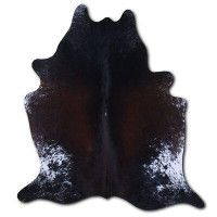 Foundry Select NATURAL HAIR ON COWHIDE SALT AND PEPPER BROWN AND WHITE 3 - 5 M GRADE A