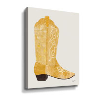 Winston Porter Western Cowgirl Boot I Gallery Wrapped Floater-Framed Canvas