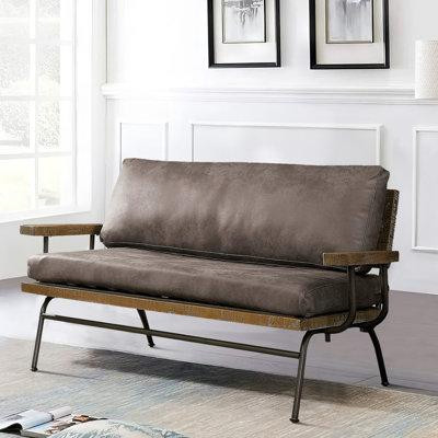 17 Stories Bradan 57.25" Square Arm Loveseat in Couches & Futons