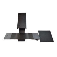Inbox Zero Black Ergonomic Under Desk Pull Out Keyboard Sit Or Stand Tray