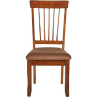 Signature Design by Ashley Signature Design By Ashley Berringer 18" Rustic Dining Chair With Cushions, 2 Count, Brown