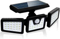 NEW 3 HEAD LED MOTION DETECTOR SECURITY SOLAR LAMP JY1911