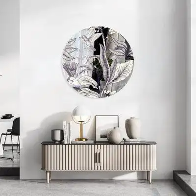 Voici nos superbes cercles imprimés en miroir conçus pour donner à votre maison une touche contempor...