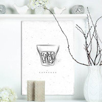 East Urban Home Espresso cup-blanc-impression d’art textuel Food