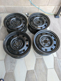 BRAND NEW TAKE OFF    17 INCH  CHEVY TRAVERSE / GMC ACADIA    STEEL WHEEL SET OF   FOUR