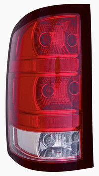 Tail Lamp Driver Side Chevrolet Silverado Hybrid 2009-2013 Base Model With Dark Trim/Large Bulb High Quality , GM2800254