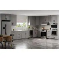 Vanity Atelier 18"W x 36"H x 12"D Ready-to-Assemble Kitchen Wall Cabinet in Light Grey Shaker