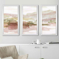 Ebern Designs Windscape I by Nan - 3 Piece Picture Frame Painting Print Set on Acrylic