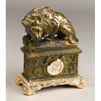 Astoria Grand Lion and Snake Tabletop Clock