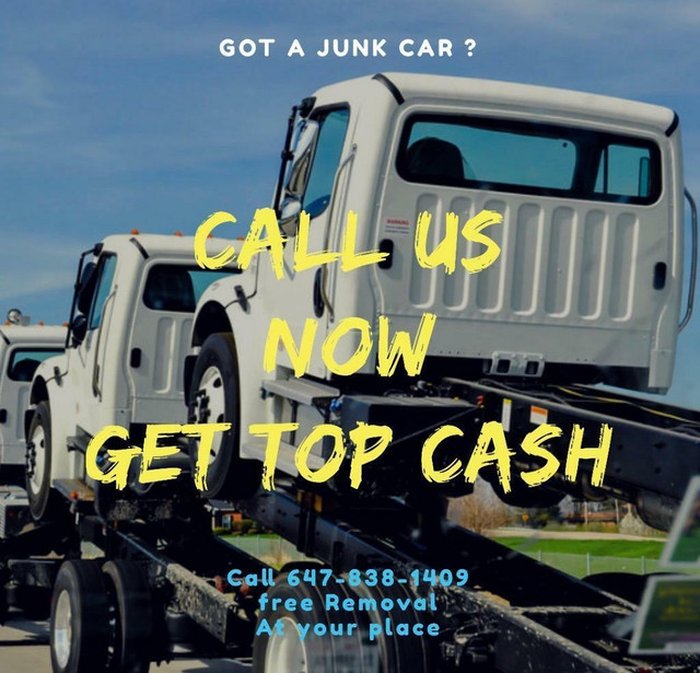 We Pay $$CASH$$ Scrap Cars-Broken Cars- Use d Cars |%100 Free Towing | Call/Txt 647-838-1409 in Other in Toronto (GTA) - Image 4
