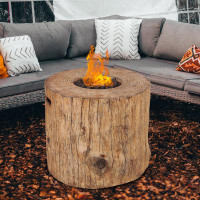 Union Rustic Laida 24'' H x 28.5'' W Stone Propane Outdoor Fire Pit Table