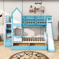 Harper Orchard Smolan 2 Drawer Standard Bunk Bed with Shelves by Harriet Bee