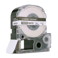 Weekly Promo! Epson LC-6WBN LabelWorks Standard LK Label Tape, 24mm, Black On White, SS24KW,  Compatible