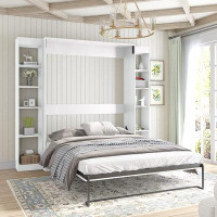 Latitude Run® Murphy Bed with 2 Side Cabinet