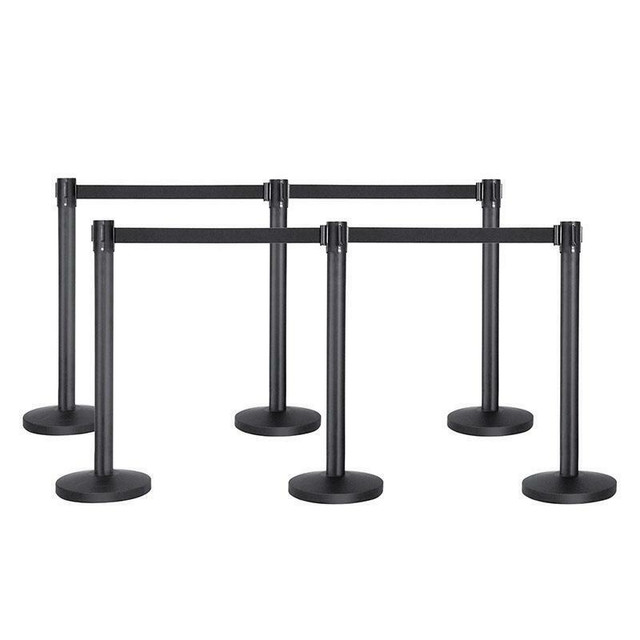 Wall stanchion, group control, black belt, retractable, security line, crowd rope, 10 foot belt in Other Business & Industrial - Image 3